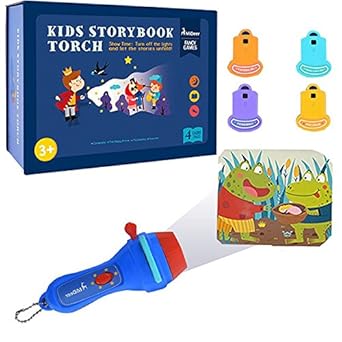 MITOY Proyector Linterna para niños Libro de cuentos Antorcha ...