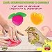 YoYa Toys Fresh 'N Slimy Fluffy Fruit Slime 6-Pack - Kiwi, Lemon, Orange, Watermelon, Dragon Fruit and Passion Fruit Sludge Slimes with 3 Straws to Make Bubbles - Great for Kids and Adults