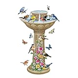 Springtime Birdbath Garage Door Magnets