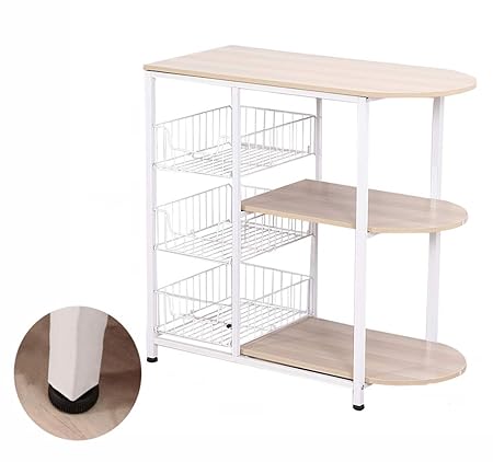 Hyvaluable Carros de Servicio Almacenamiento Microondas Horno ...