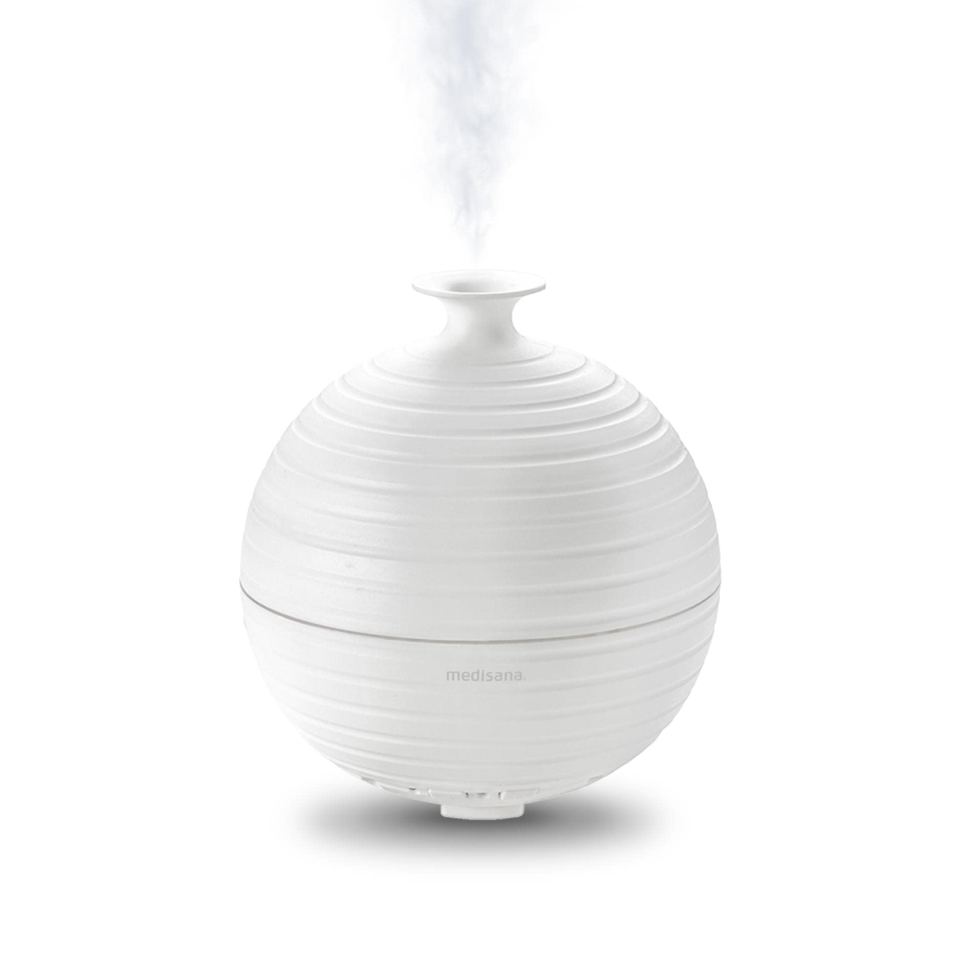 Medisana AD 620 Aroma Diffuser, Room Freshener, Air Freshener, Oil Burner with Timer, Electric Room Fragrance, Essential Oils Fragrance Oils, LED Wellness Light in 5 Colours, 300 ml, White