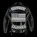 VEGASBEE® California Patch Embroidered Iron-On Patch Biker Jacket Rider Vest Bottom Rocker 12