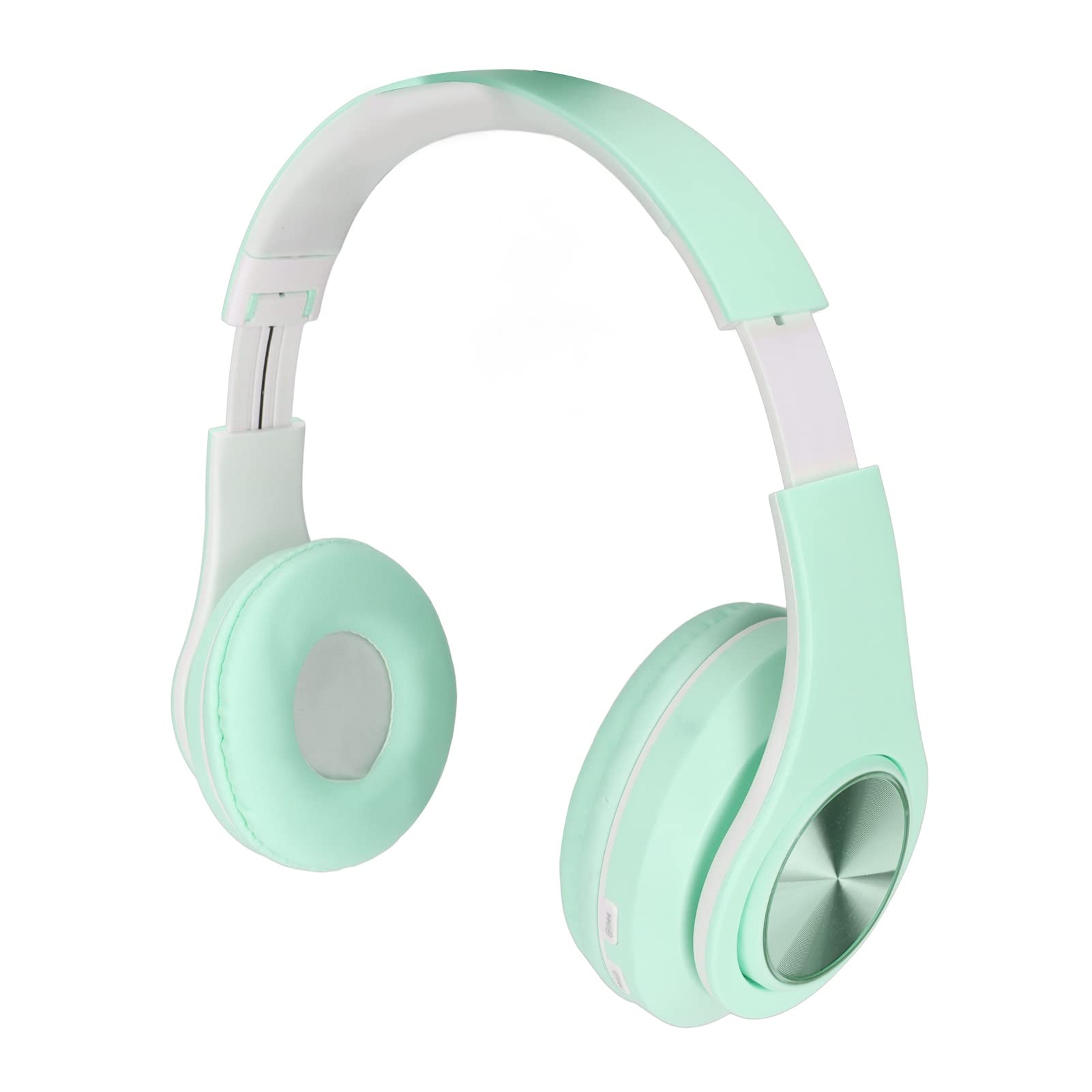 Active Noise Cancelling Headphones,Bluetooth 5.0 Foldable Wireless Over Ear Headphones,RGB Colorful Light Headset,PU Leather Earmuffs Earphone,for Boys,Girls(Green)
