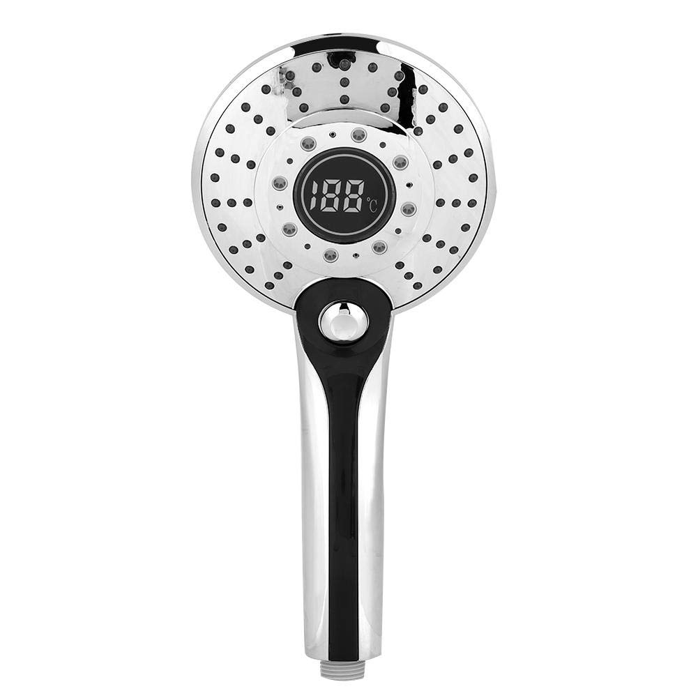 Haofy LED Shower Head Handheld with Temperature Sensing Technology, LCD Temperature Digital Display,Digital Display Handheld Shower Head with 3-Color Temperature Control LED Light 3 Spraying Mode