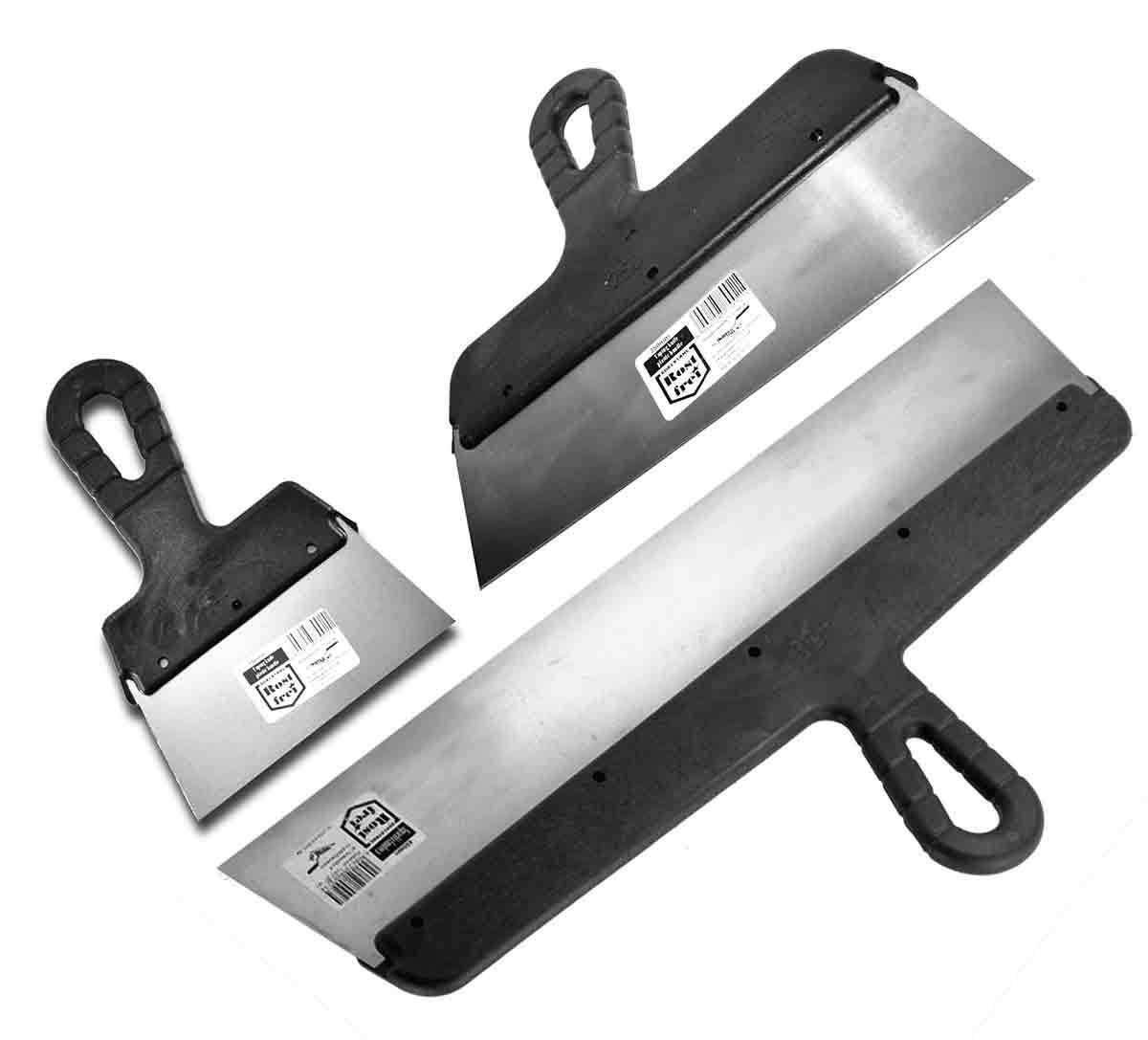 Proper Tools 3 PCS DRYWALL TAPING, FILLING KNIFE, KNIVES, SCRAPER