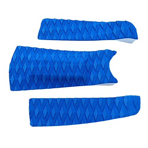 CUTICATE 3X EVA Tail Pad Surfboard Deck Traction Stomp Surfing Grip Mat Trim Sheet - Blue