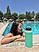 HYDRATE GO Protective Silicone Sleeve Cover Case Skin for Hydro Flask Water Bottles BPA-Free (Multiple Sizes & Colors) (Aqua, 40 oz.)