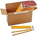 Amazon Basics Woodcased 2 Pencils, Unsharpened, HB Lead - 1 Count (Pack of 144), Bulk Box, Yellow