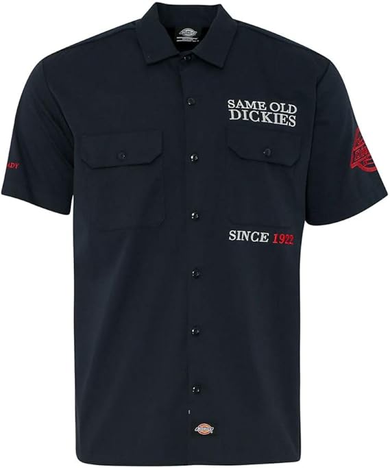 Dickies Herren Lenox Robustes Amerikanisches Kurzarm Arbeitshemd Amazon De Bekleidung