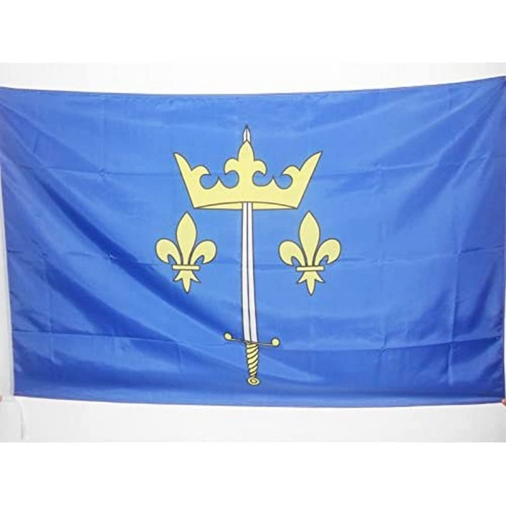 AZ FLAG - Joan of Arc Flag - 3x5 Ft - Jeanne d'Arc Banner with Sleeve - 100% Polyester - Fade Resistant - Vivid Colors - 3' x 5' Feet - 150x90 Cm