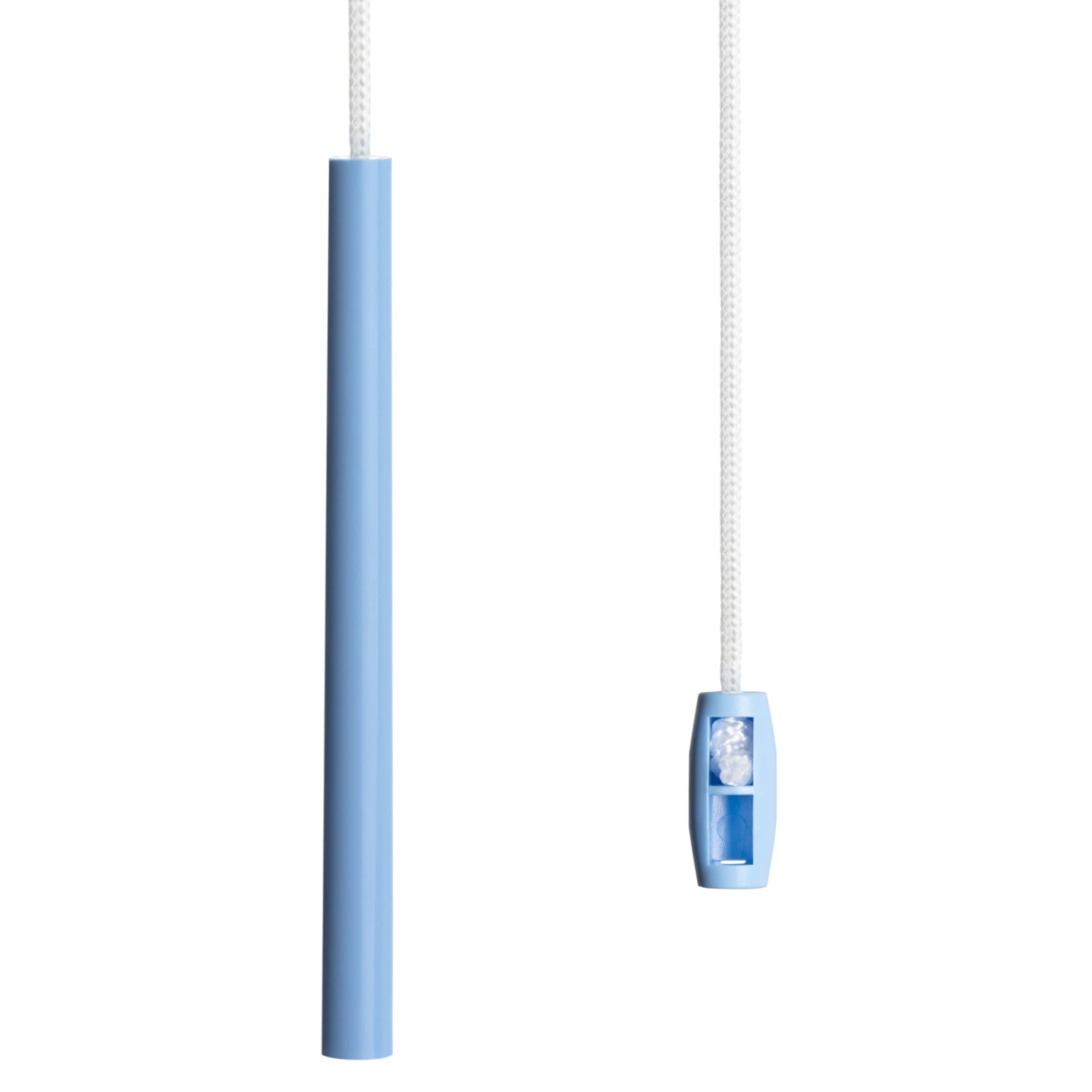 sleeklight Bathroom Light Pull Cord, String and Handle. Subtle Pen Style Modern Design. (Baby Blue)