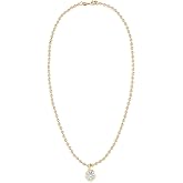 Alexa Leigh Women's Round Bezel Ball Chain Necklace
