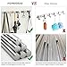 HOMEIDEAS Coat Hook Rack Wall Mounted 13-Inch SUS304 Stainless Steel Brushed Nickel Towel and Key Hook Rail 5 Hooks