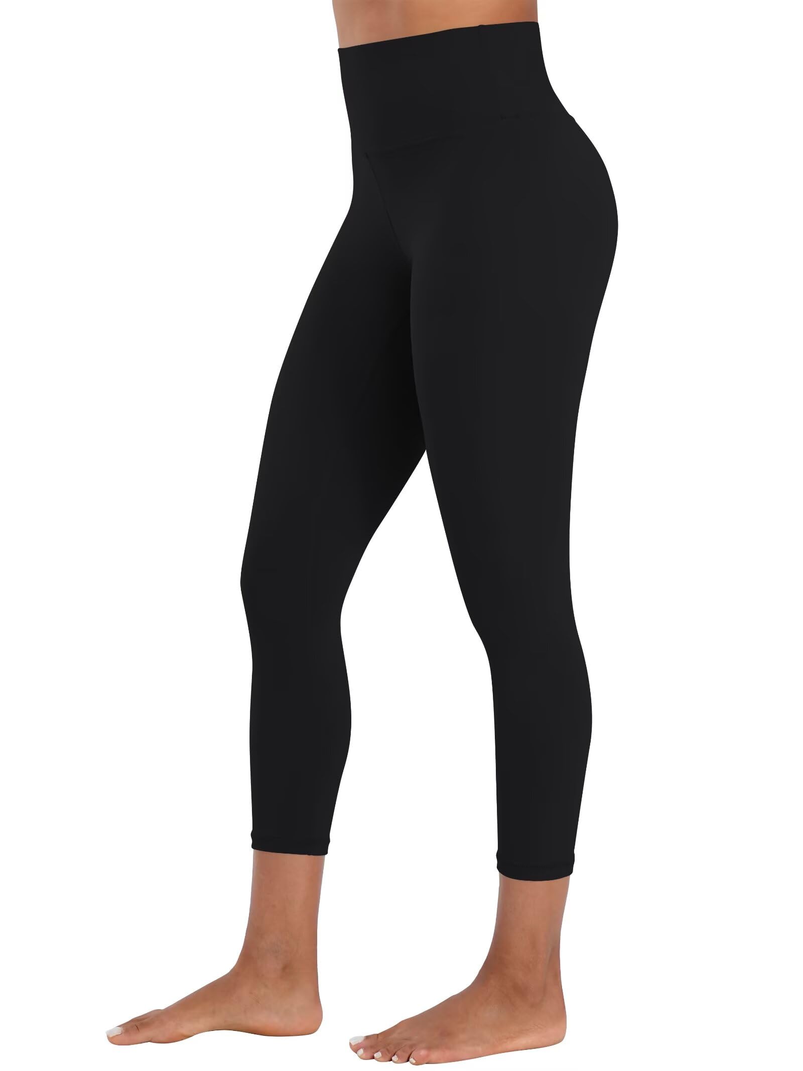 Photo 1 of Sunzel Sunzfly Capri Leggings for Women, High Waisted Yoga Pants with Tummy Control for Workout Running Gym 21" Black Small