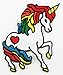 Cute Unicorn Cartoon DIY Applique Embroidered Sew Iron on Patch p#30