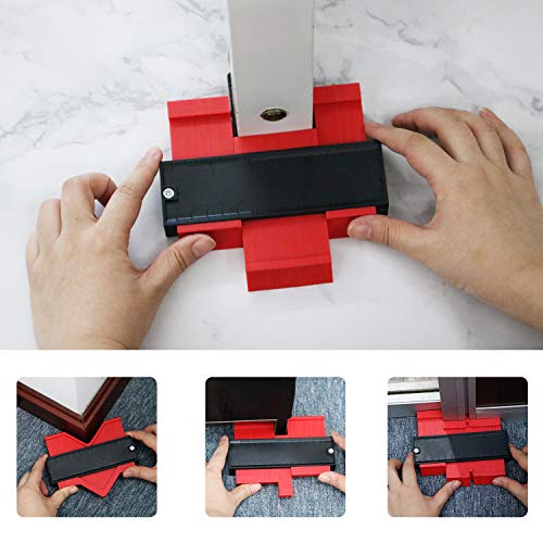 2 Pieces Contour Gauge Duplications 5" and 10" Profile Copy Tool Shape Measuring for Corners and Contoured - Thumbnail 4