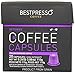 40 Bestpresso Nespresso Compatible Gourmet Coffee Capsules - Nespresso Pods Alternative: Intenso Blend Natural Espresso Flavor (High Intensity) - Certified Genuine Espresso