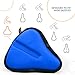 Bikeroo Comfort Bike Seat Cushion - Blue Wide Padded Gel Cover for Exercise, Mountain & Road Bikes, Universal Fit for Peloton & Stationary Bikes