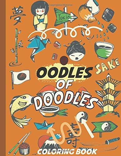 OODLES OF DOODLES Coloring Book: Simple Doodle Art For Beginners, Great Illustration Doodle Coloring Pages Paperback – 8 April 2020