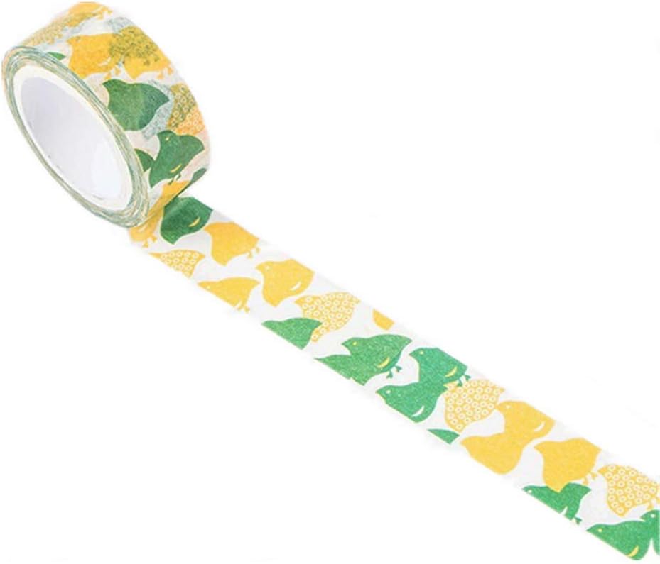 NLR Kyoto Style Japanese Masking Washi Tape Set | 4 Rolls | 0.6 Inch (15mm) Wide | for Scrapbooks, Photo Frames, Bullet Journals, Arts and Crafts. (Flying Birds)
