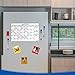 Smart Magnetic Dry Erase Calendar - Refrigerator Whiteboard Monthly Planner Will Organize Your Life to a Tee – 17” x 11” Board for Fridge, Eraser, 3 Markers – Bonus 3 Magnetic Photo Frames – by RBSD