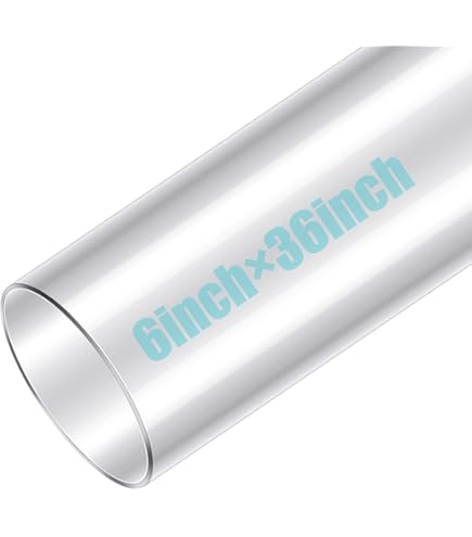 thumbnail image 2 of Polycarbonate Plastic Tubing Polycarbonate Rigid Round Tube, Clear, 3" ID X 3-1/8" OD X 24" L 350mm Diameter Plastic Pipe 2 of 10