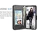 Tekcoo Galaxy S9 Plus Case, S9 Plus Wallet Case/PU Leather Case, Luxury Credit Card Slots Holder Carrying Folio Flip Cover [Detachable Magnetic Hard Case] Kickstand - Black