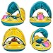 GOGOGOFUN Baby Swimming Rings Inflatable Baby Pool Float with Sunshade Seat with Horn,Big Size