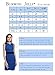 Blooming Jelly Women's V Neck Halter Printed Casual Strap Summer Dress (S, Blue)