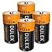 CR123A Lithium Batteries, DULEX CR123A Rechargeable Batteries, 4-Pack 700mAH 3.7V ICR17335 Battery and Charger for Arlo VMC3030 VMK3200 VMS3130/3230C/3430/3530 Security Cameras, Alarm System