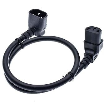 Amazon Com Iec C14 Male To C13 Female Cord C13 To C14 Dual Down