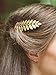 Yean Leaf Bridal Hair Combs Bride Wedding Hair Accessories Gold Headpiece for Women and Girls(Gold)
