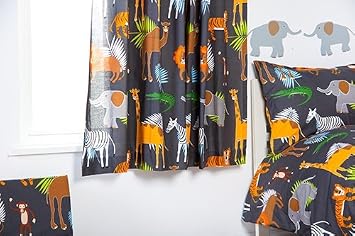 Ready Steady Bed Afrika Design Kinder 66 X 54 Vorhang Paar Mit