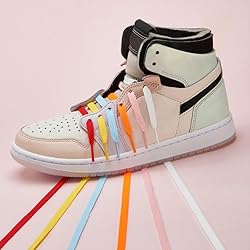 MOCATH 2 Pairs Flat Shoe laces Colorful Shoelaces