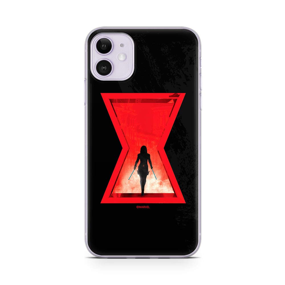 ERT GROUP mobile phone case for Apple Iphone 11 original and officially Licensed Marvel pattern Black Widow 009 optimally adapted to the shape of the mobile phone, case made of TPU