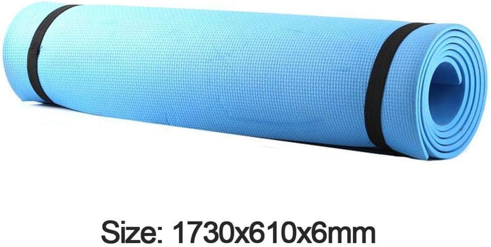 4/6mm Thick High Density All Purpose Non-Slip EVA Yoga Exercise Mat 68x24 Inch Pilates Exercise Body Building Supplies