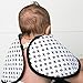 Ziggy Baby Muslin Burp Cloths, Burp Bib Set (3 Pack) Black + White