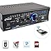 Bluetooth Mini Stereo Power Amplifier – 2x120W Dual Channel Sound Audio Receiver Entertainment w/Remote, for Amplified Speakers, CD DVD, MP3, Theater via 3.5mm RCA Input, Studio Use – Pyle PCAU48BTthumb 1
