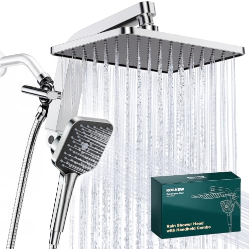 KOSNEW 12 XXL Rainfall Shower Head with Handheld