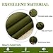 NICETOWN Bedroom Curtain Panels Blackout Draperies, Thermal Insulated Solid Grommet Blackout Drapes for Christmas Decoration (1 Pair, 42 by 45-Inch, Olive Green)