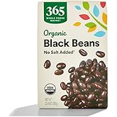 365 by Whole Foods Market, Organic Unsalted Black Beans, 13.4 Ounce
