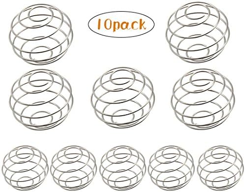 Getlife 10 Packs Stainless steel mixing ball，Mixer Mixing Whisk Ball for Sports Drink Cup,2 Sizes