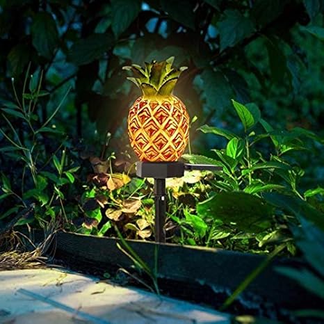 CTHC Solar Ananas Licht, Garten Led Weg Lichter, Solar Nachtlicht