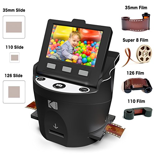 Kodak Scanza Film Scanner & Dock Printer Bundle Scan, Save and Print Negatives & Slides to 4x6