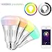 Smart WiFi Light Bulb Smart Lighting Lamp Dimmable Timer RGB Led Bulbs Color Ambiance Compatible with Alexa Remote Control by Smartphone IOS & Android Google Assistant Daylight & Nightlight 6.5W 