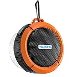 VicTsing SoundHot C6 Portable Bluetooth Speaker, Waterproof Bluetooth Speaker with 6H Playtime, Loud HD Sound, Shower Speaker with Suction Cup & Sturdy Hook, Compatible with iOS, Android, PC, Pad