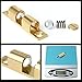 Alise Double Roller Catch Cabinet Latches,Adjustable Double Ball Tension Roller Catch Latch Brass Cabinet Door Latch,67mm Solid Brass Cabinet Latches and Catches,Pack of 4
