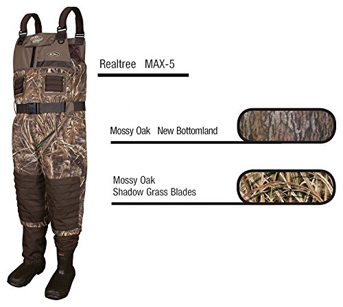 Drake MST Eqwader 2.0 3.5mm 800 Gram Mossy Oak Bottomland Neoprene Waders, 10R - Thumbnail 2