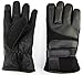 YQXCC Winter Men's Leather Gloves Touch Screen Outdoor Sports Cycling Windproof Warm Gloves (Black)