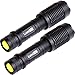LumiHQ Ultra Bright LED Flashlight (2-Pack) LX1000 Falcon - Best High Lumen 5 Mode Handheld Flashlights, Zoomable, Water Resistant, Camping, Travel, Outdoor, Walking, Emergency